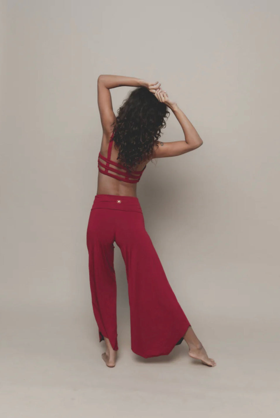 Layla Flares Red- Pant – Mandala Qatar